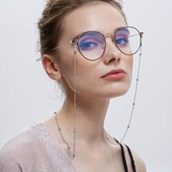سلسلة نظارة فضية